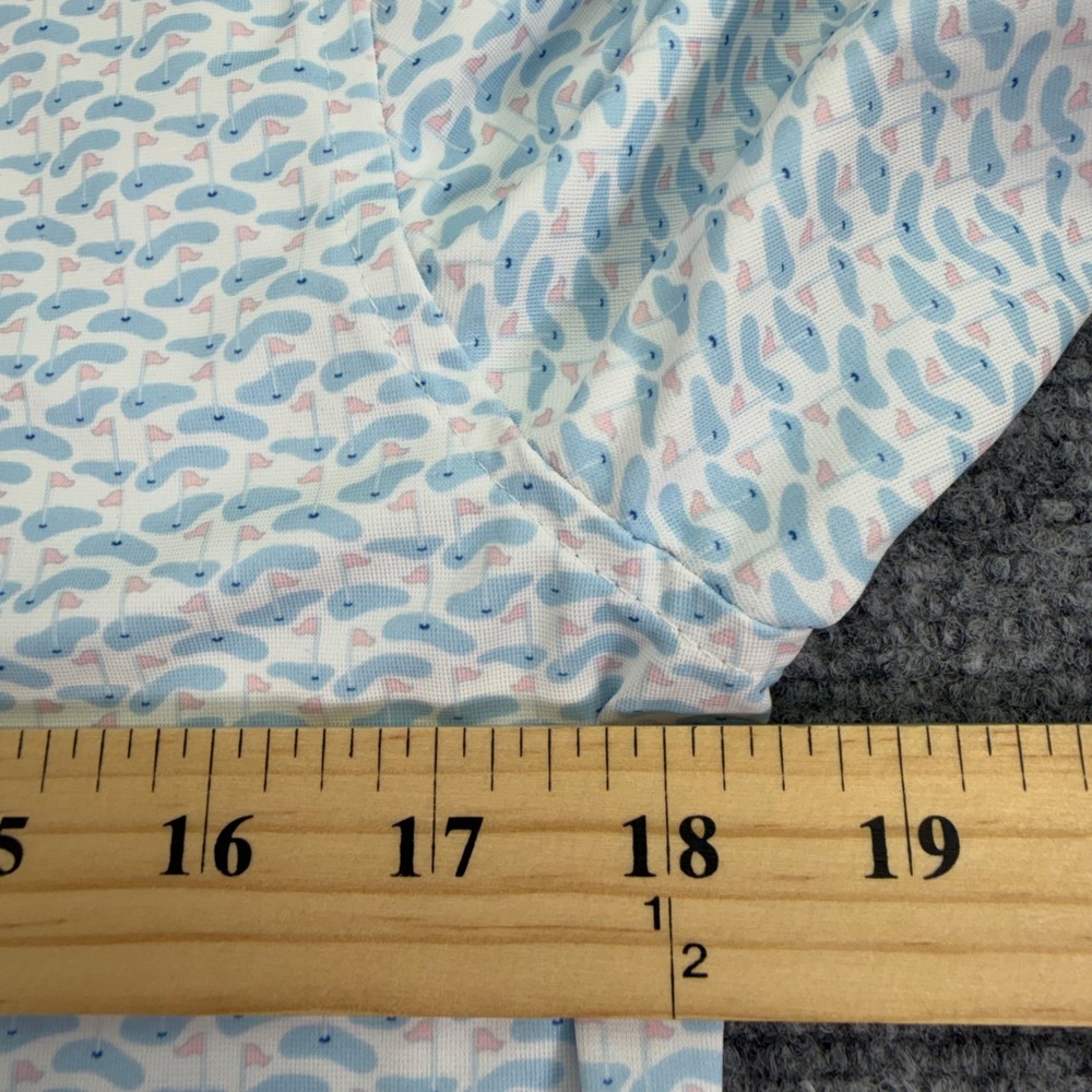 Vineyard Vines Polo Shirt Men XS Palmero Flag Print Golf Brrr Short Sleeve Whale - Picture 7 of 12